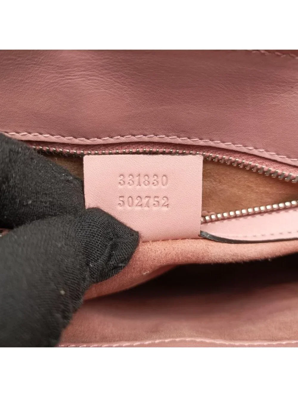 Gucci Bamboo Pink Leather Handbag